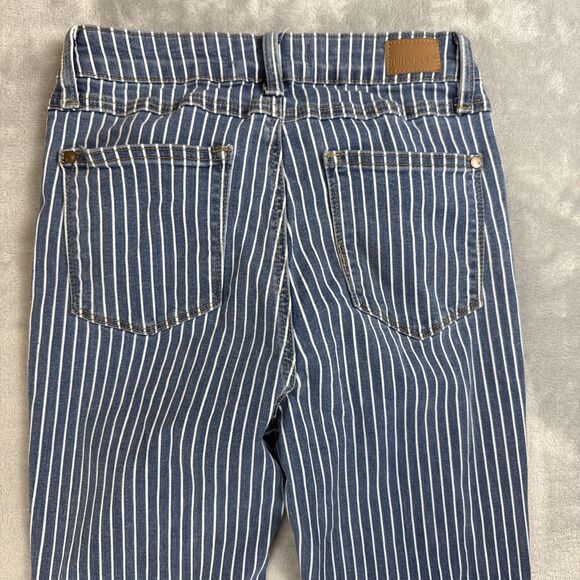 Judy Blue 5/27 Stripe Super Flare High Waist Ruby Ya Ya Shirley Jeans Boho - Picture 11 of 14